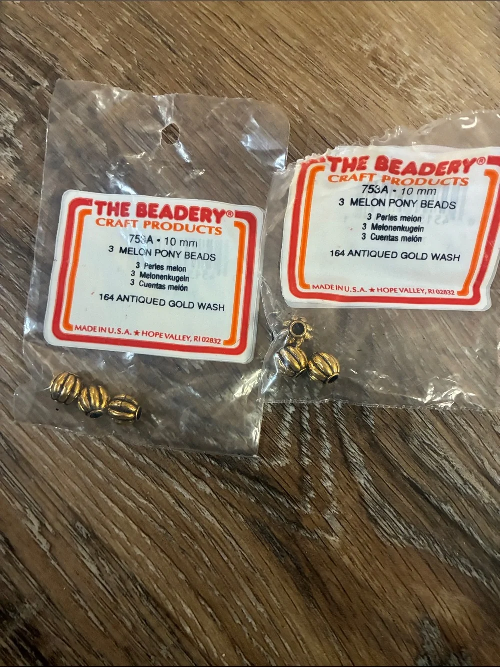 VTG the Beadery melon pony beads